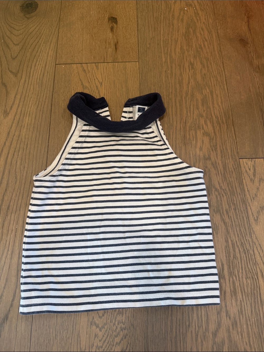 Janie and Jack Navy & White Striped Tank